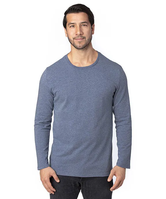 100LS - Threadfast Apparel Unisex Ultimate Long-Sleeve T-Shirt | Navy Heather