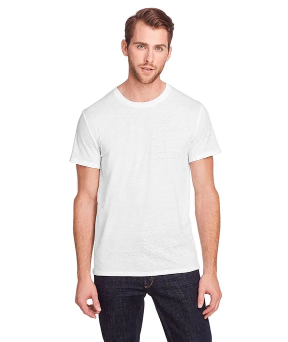102A - Threadfast Apparel Unisex Tri-blend Short-Sleeve T-Shirt | Solid White Tri-blend
