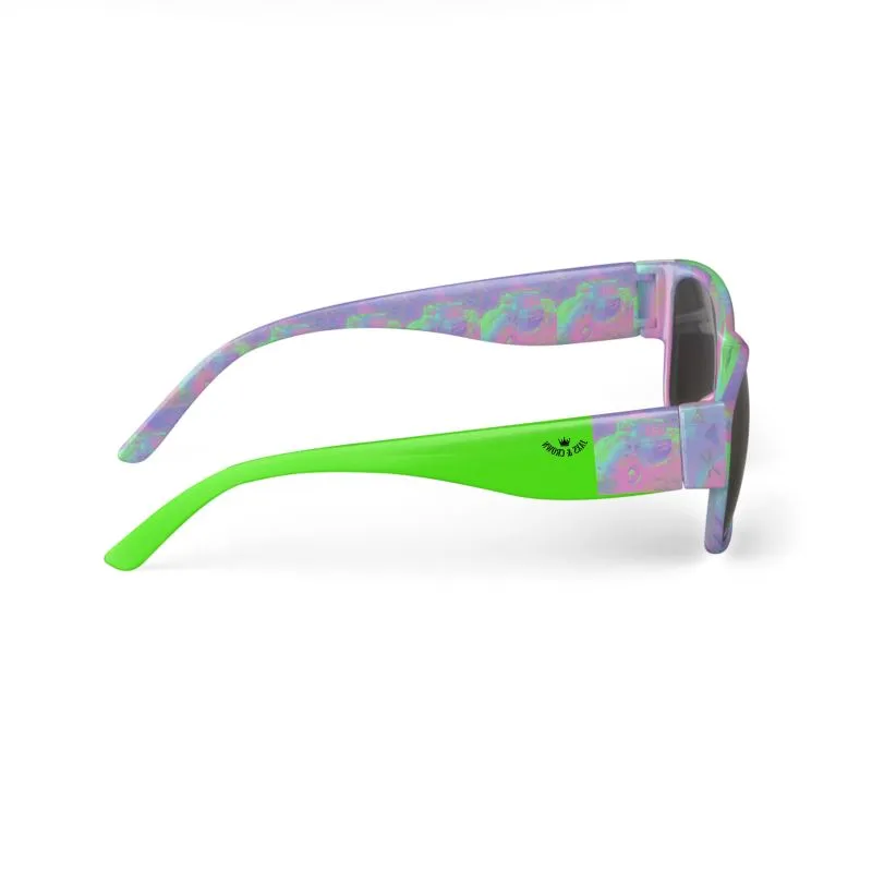 #113 JAXS N CROWN DESIGNER SUNGLASSES/MAGENTA