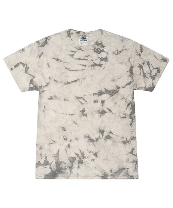 1390 - Tie-Dye Crystal Wash T-Shirt | Silver