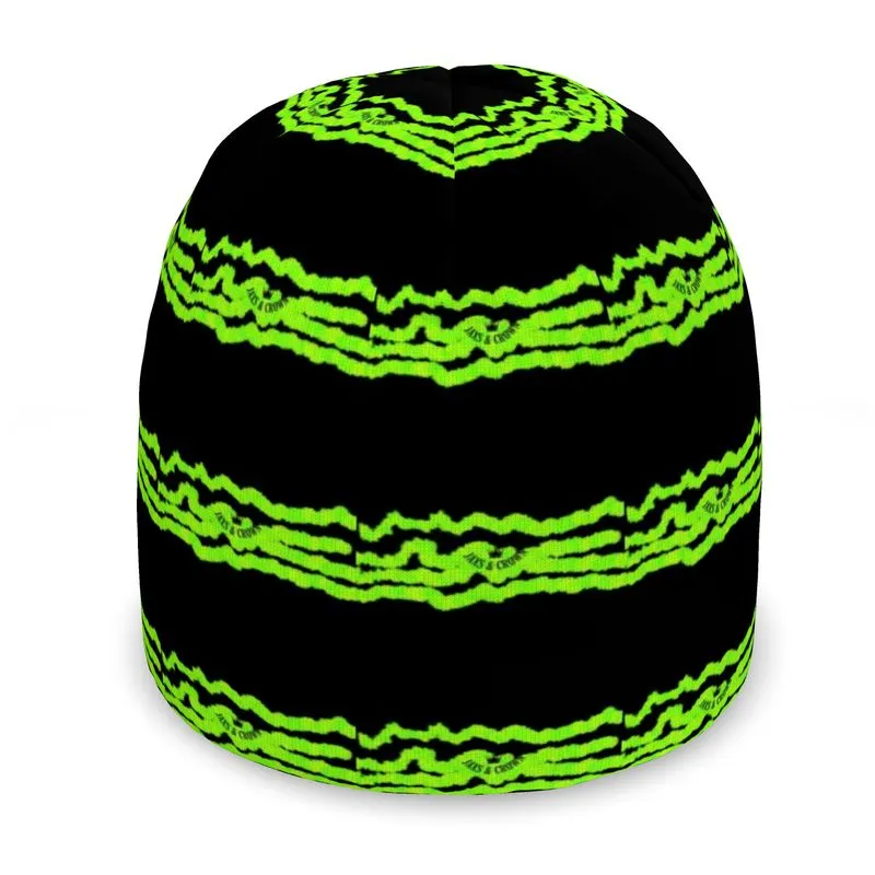 #173 Beanie JAXS N CROWN black with green