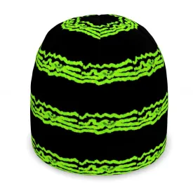 #173 Beanie JAXS N CROWN black with green