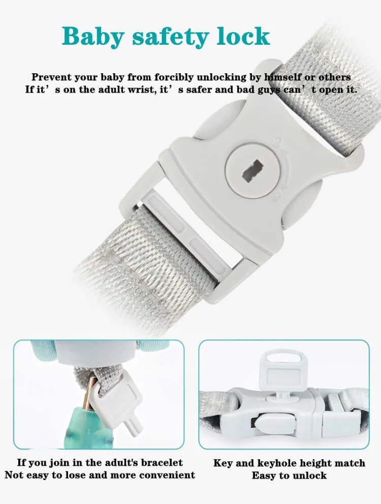 2 in 1: Toddler harness   Anti-slip wrist strap