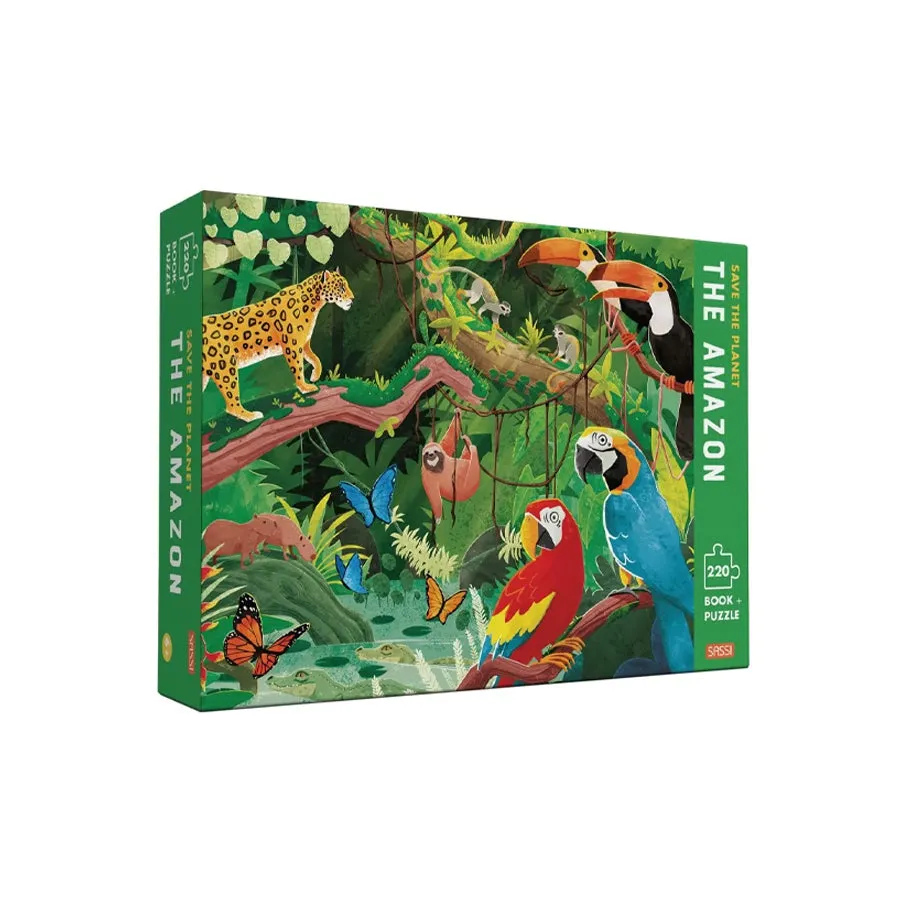 220 Piece Save the Planet Puzzle   Book Set - Amazon