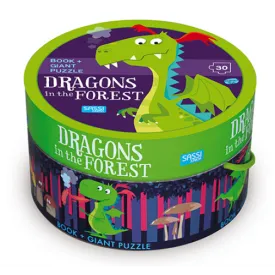 30 Piece Giant Puzzle & Book - Dragon in the Forest