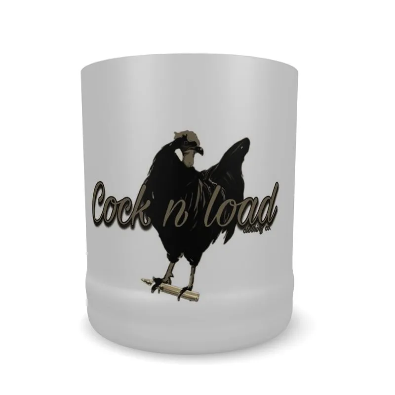 #503 cocknload whisky glass gun print