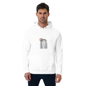 Abstract Lines Graphic Men Eco Raglan Hoodie