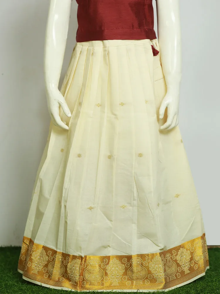 Adorable Cotton Kids Set Pattupavadai - Just ₹644! 🌸