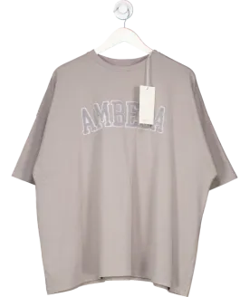 Ambela Grey Oversized Soft Cotton T-shirt UK XL