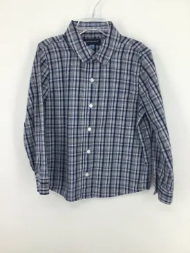 Andy & Evan Child Size 6 Navy Plaid Shirt - boys