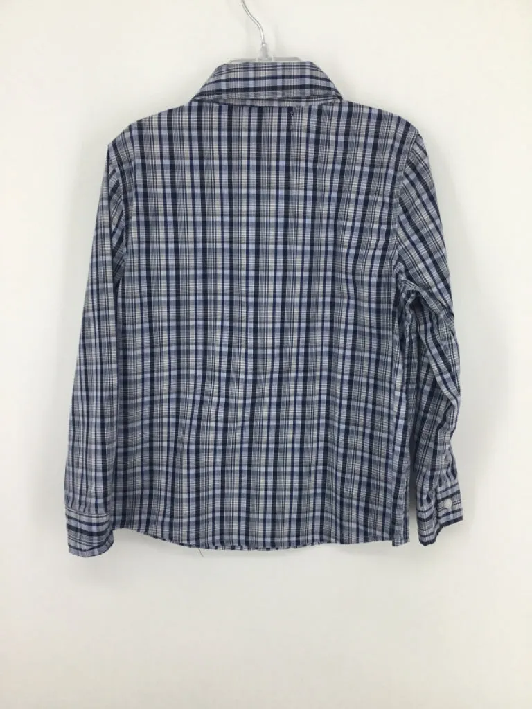 Andy & Evan Child Size 6 Navy Plaid Shirt - boys