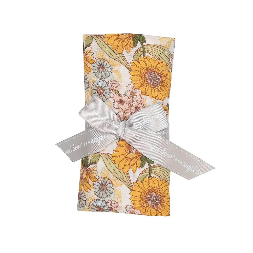 Angel Dear Muslin Single Swaddle Blanket Sunflower Child