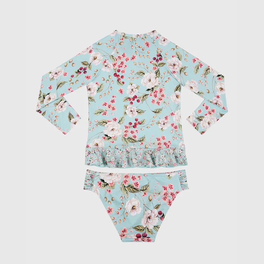 Aqua Blu Jr Long Sleeve Rash Vest Set AG2129PR - Primrose Multi