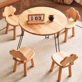Assemblable Children'S Room Decoration Animal Shaped Creative Cartoon Kid Wooden Chairs