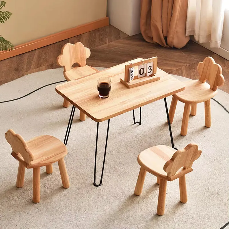 Assemblable Children'S Room Decoration Animal Shaped Creative Cartoon Kid Wooden Chairs