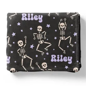 Baddie Bones Personalized Kids Blanket