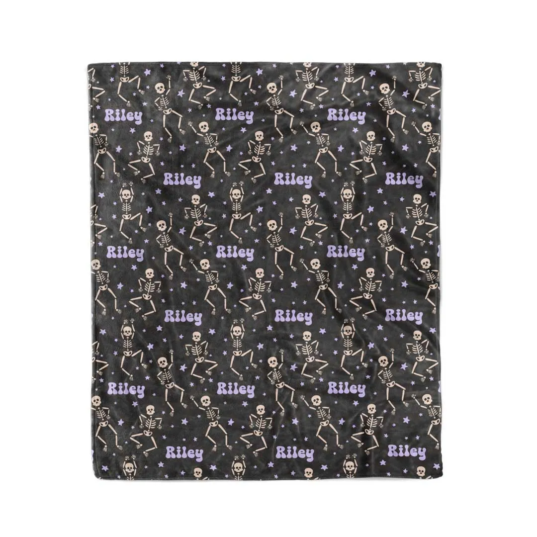 Baddie Bones Personalized Kids Blanket