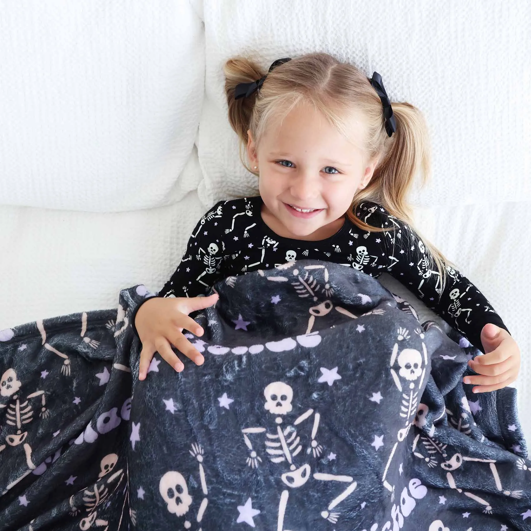 Baddie Bones Personalized Kids Blanket