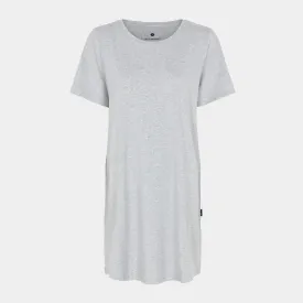 Bambus T-shirt kjole lysegrå