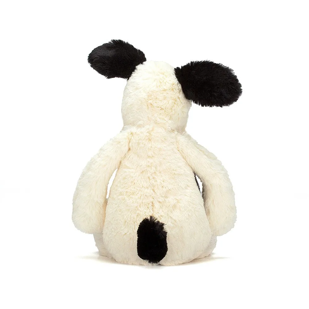 Bashful Black & Cream Puppy Jellycat, Small