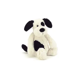 Bashful Black & Cream Puppy Jellycat, Small
