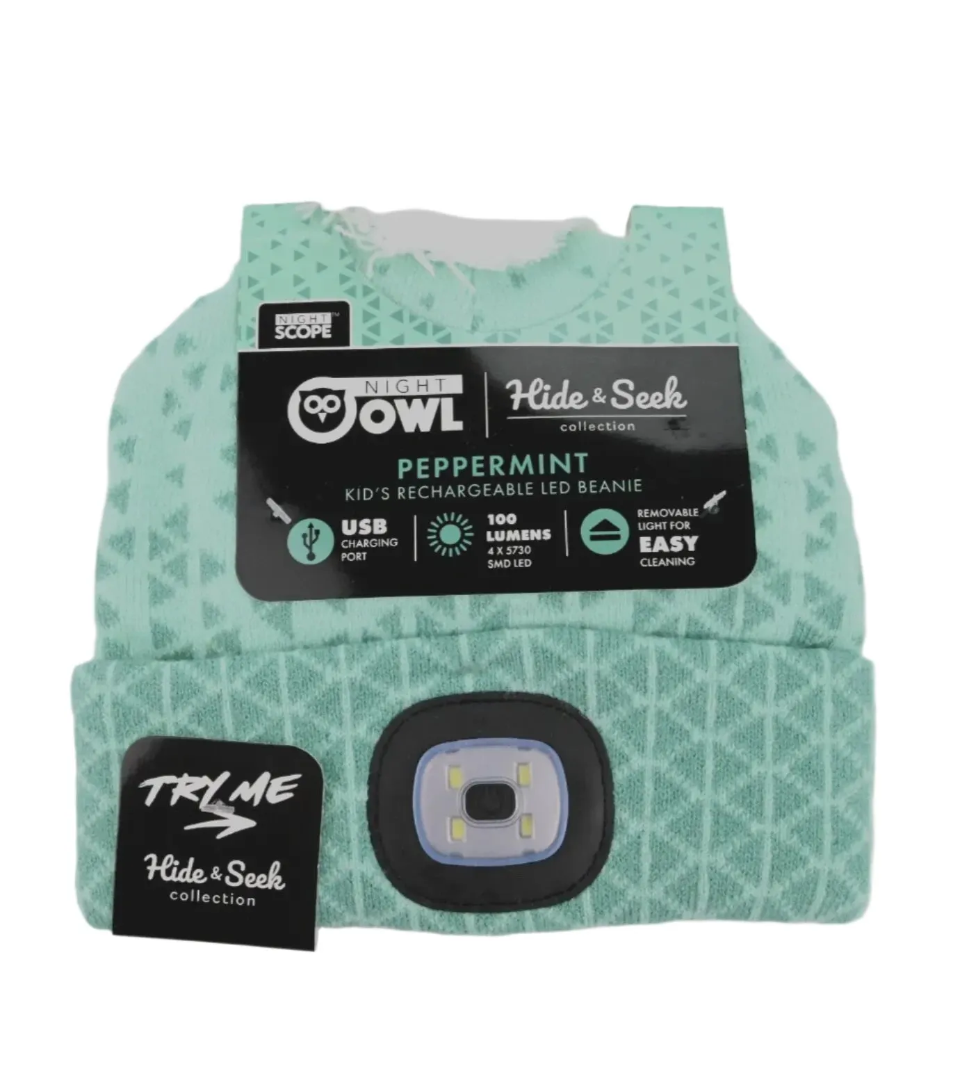 Beanie Hat   Night Owl Lighted Pepermint Kids  Ngtkhs-pm