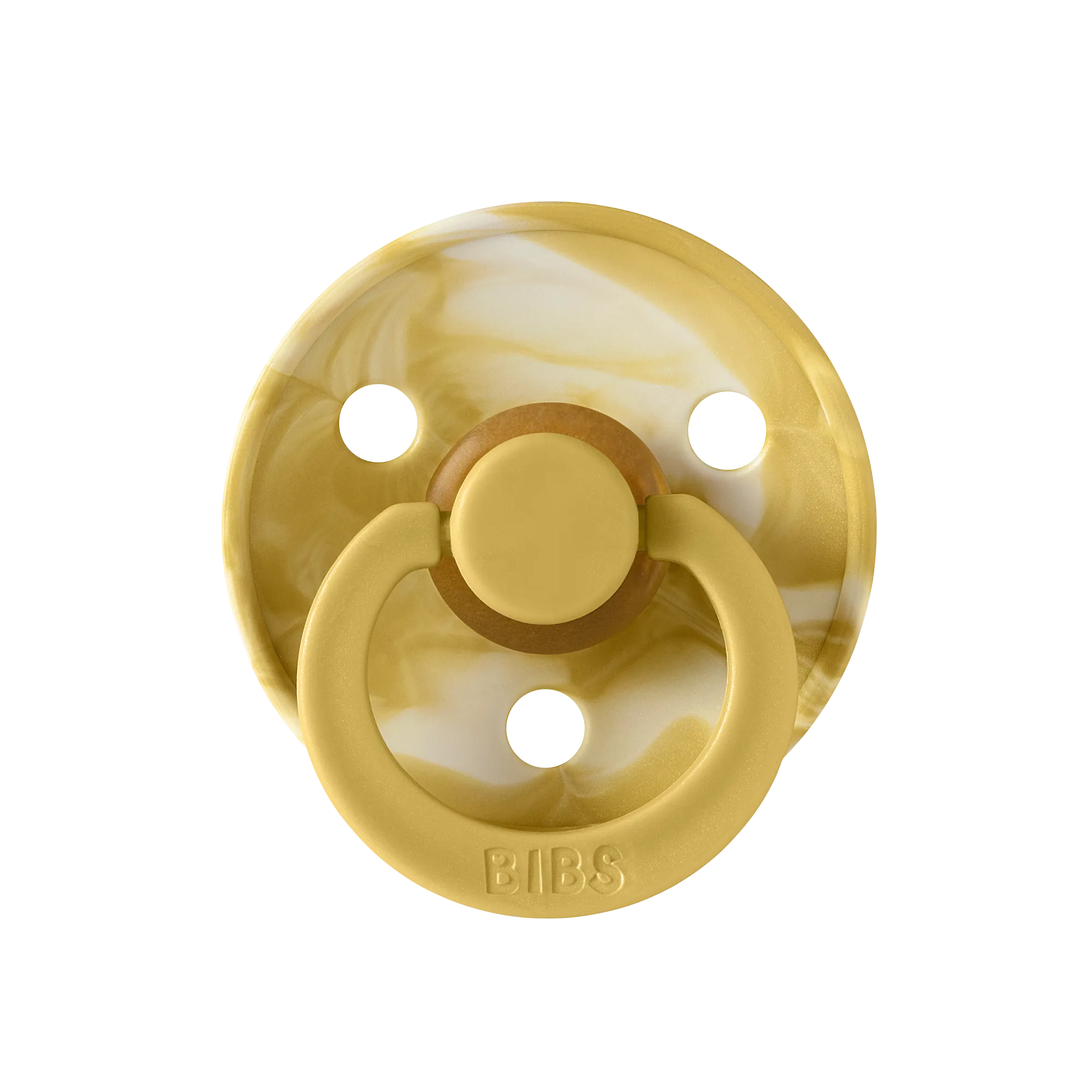BIBS Colour Pacifier 2 Pack - Tie Dye | Mustard/Ivory