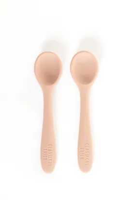 Blush Silicone Spoon 2 Pack