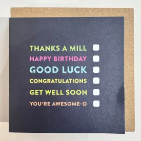 Bold Bunny Cards - Thanks A mill