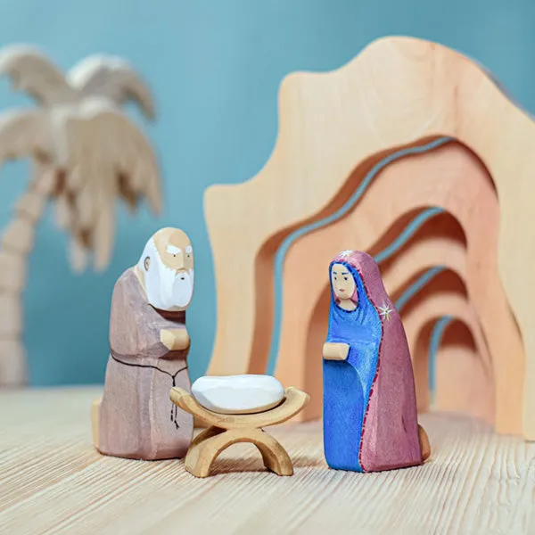 Bumbu Toys Jesus Child and Crib SET