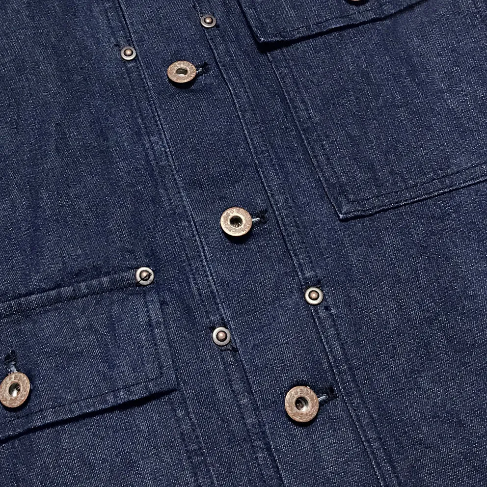 BZEN M.3155 RP-44 REGULAR FIT 4 POCKET INDIGO DENIM JACKET-12oz-E0 INDIGO