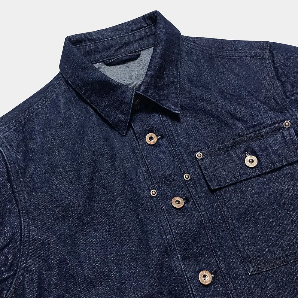BZEN M.3155 RP-44 REGULAR FIT 4 POCKET INDIGO DENIM JACKET-12oz-E0 INDIGO