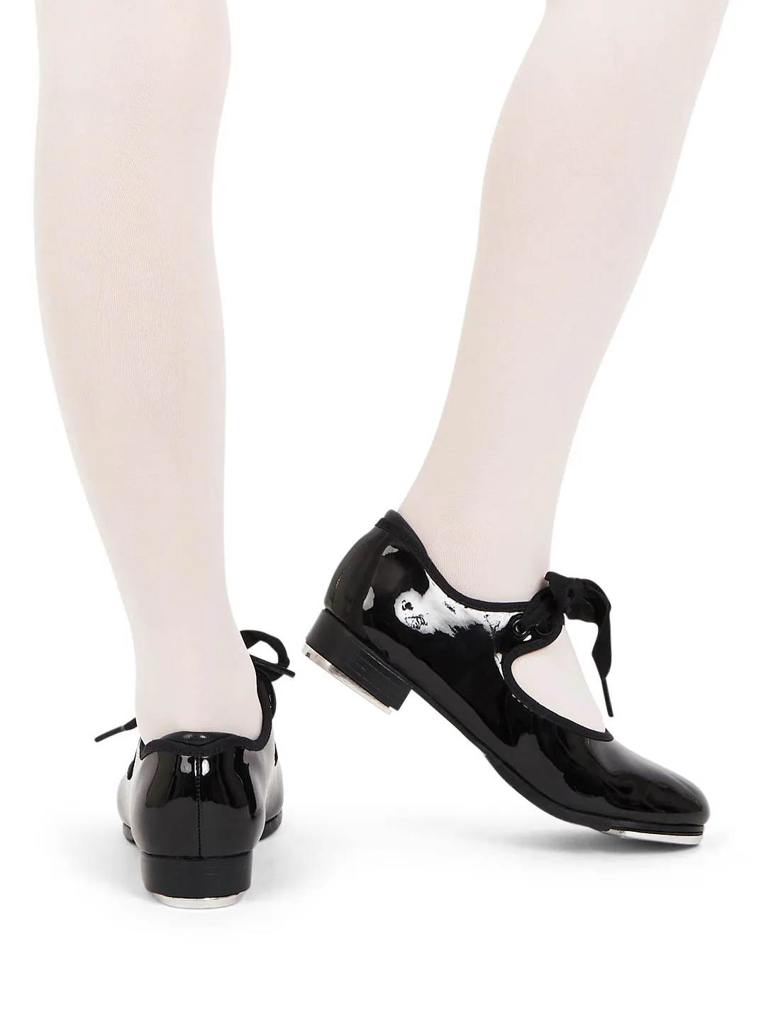CAPEZIO 356C BLACK PATENT SHUFFLE TAP SHOE