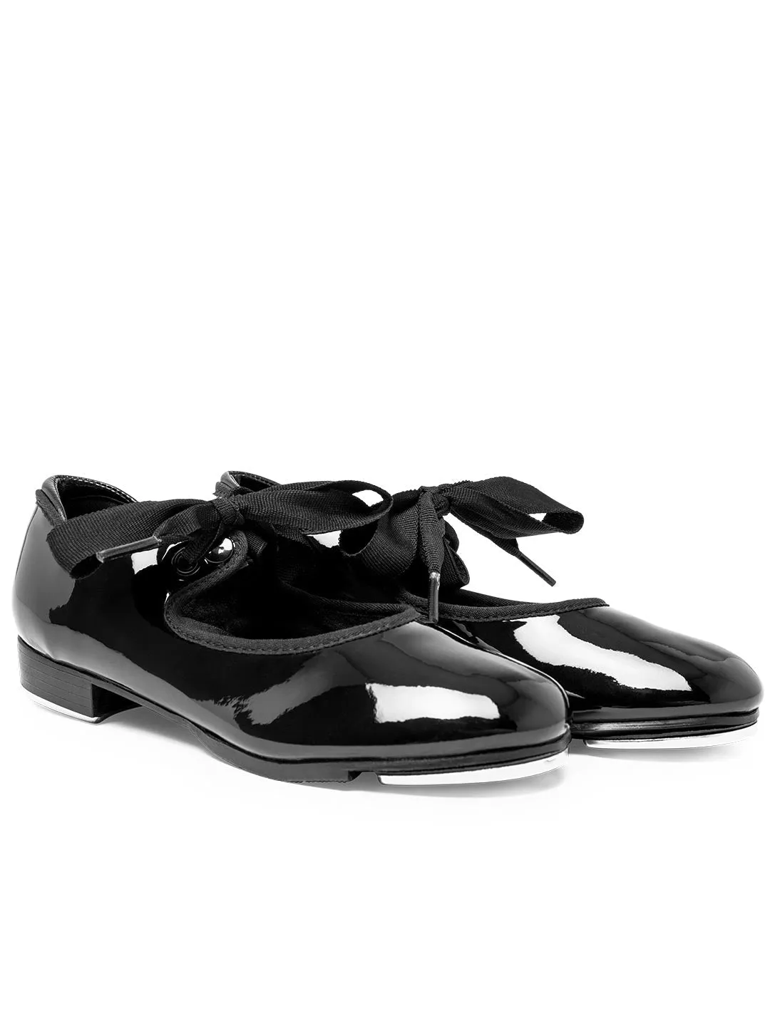 CAPEZIO 356C BLACK PATENT SHUFFLE TAP SHOE