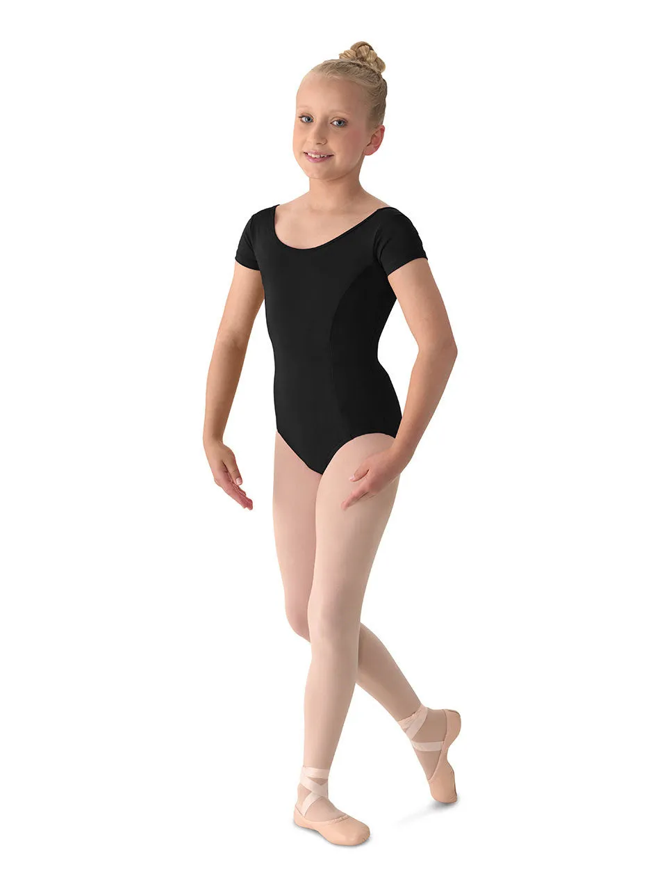 Child Cap Sleeve Leotard M515CD - Blackberry, Periwinkle, Garnet Red
