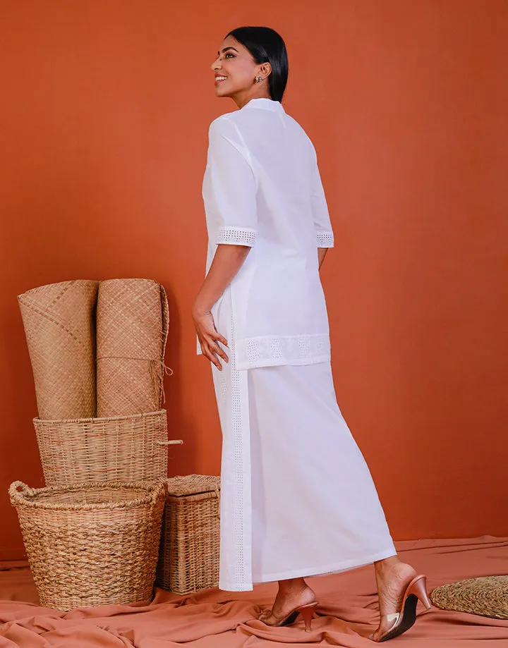 Chinese Collar Kurtha with ¾ Sleeves