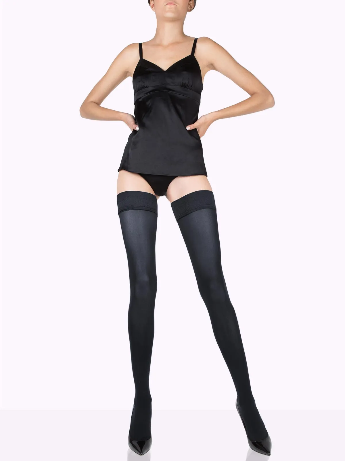 CLAUDIA Matte Thigh Highs