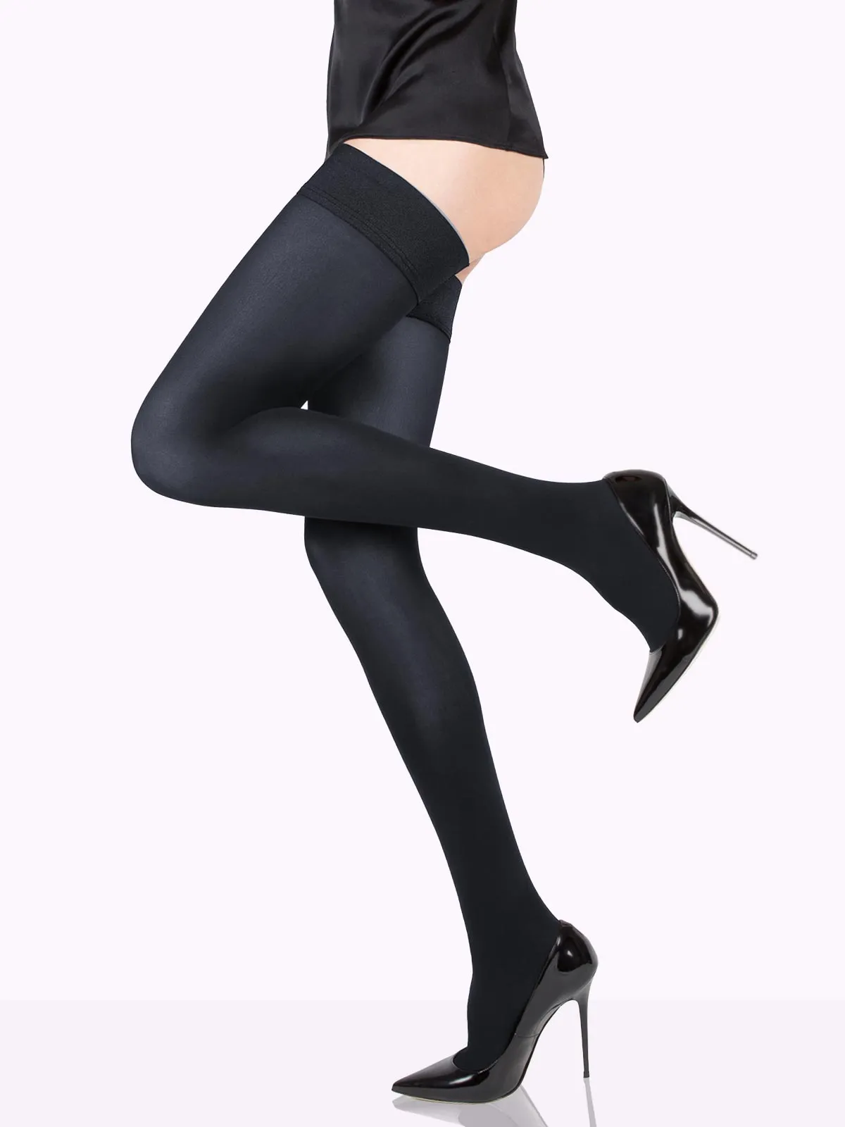 CLAUDIA Matte Thigh Highs