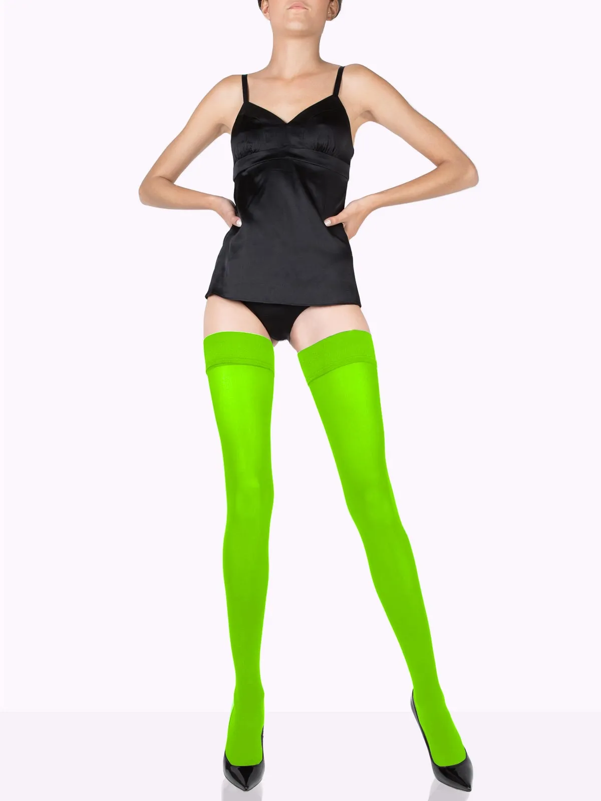 CLAUDIA Matte Thigh Highs