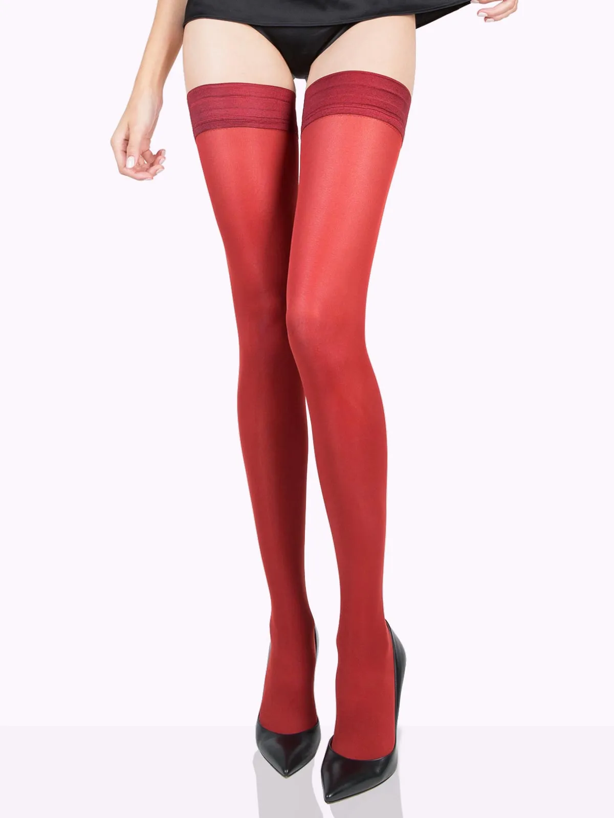 CLAUDIA Matte Thigh Highs