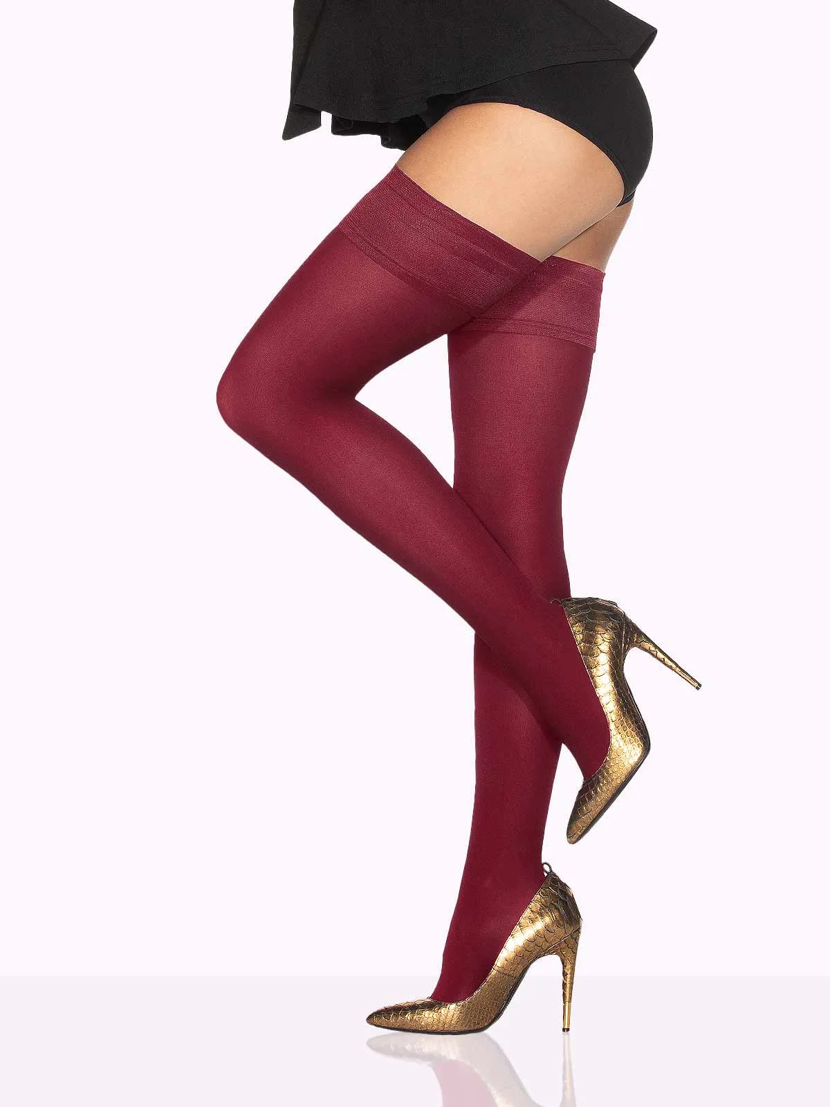 CLAUDIA Matte Thigh Highs