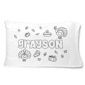 Colorable Personalized Pillowcase | Fall Favorites