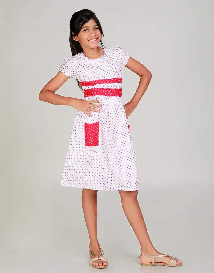 Colour Blocked Kids Dress