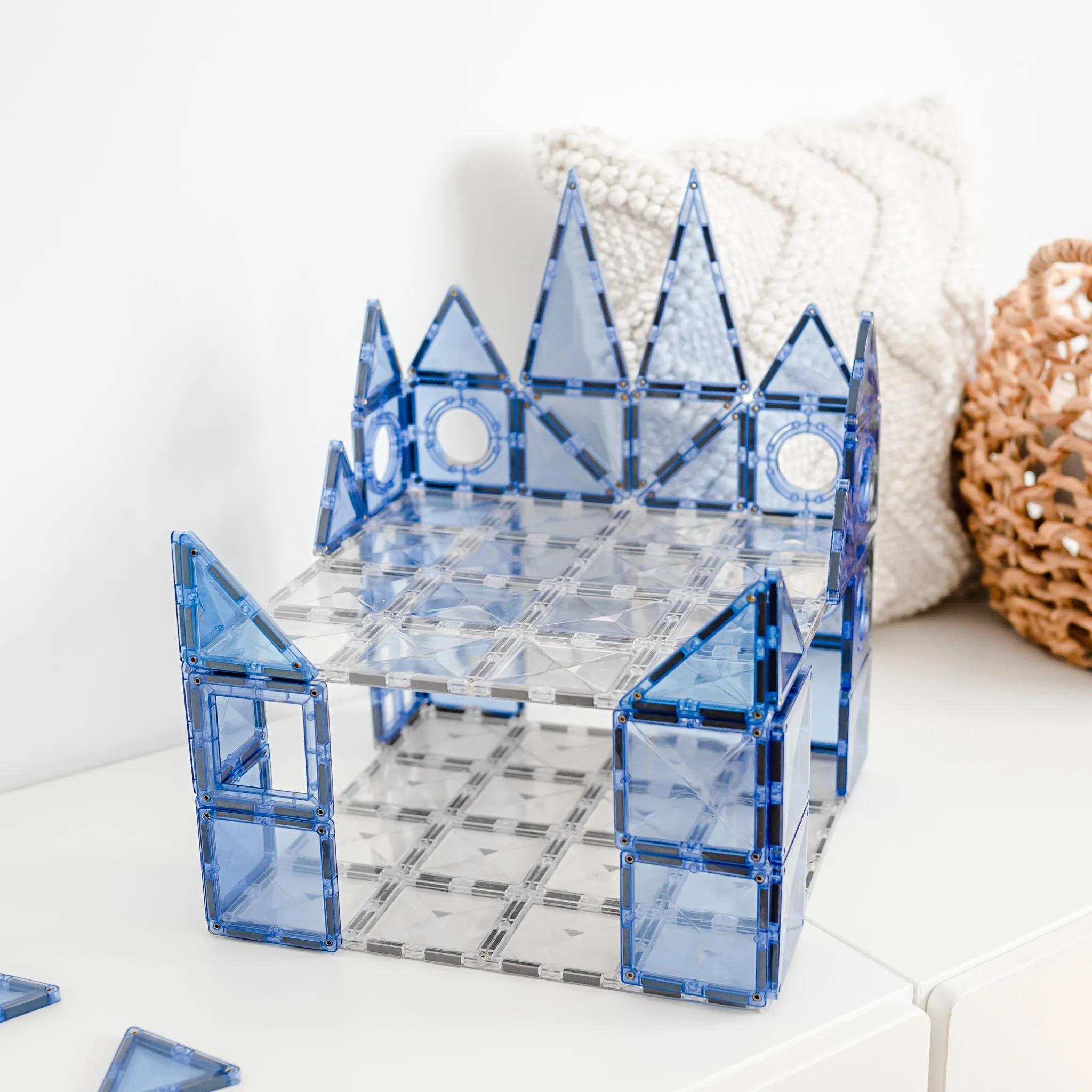 Connetix Tiles - 2 Piece Base Plate Set | Clear