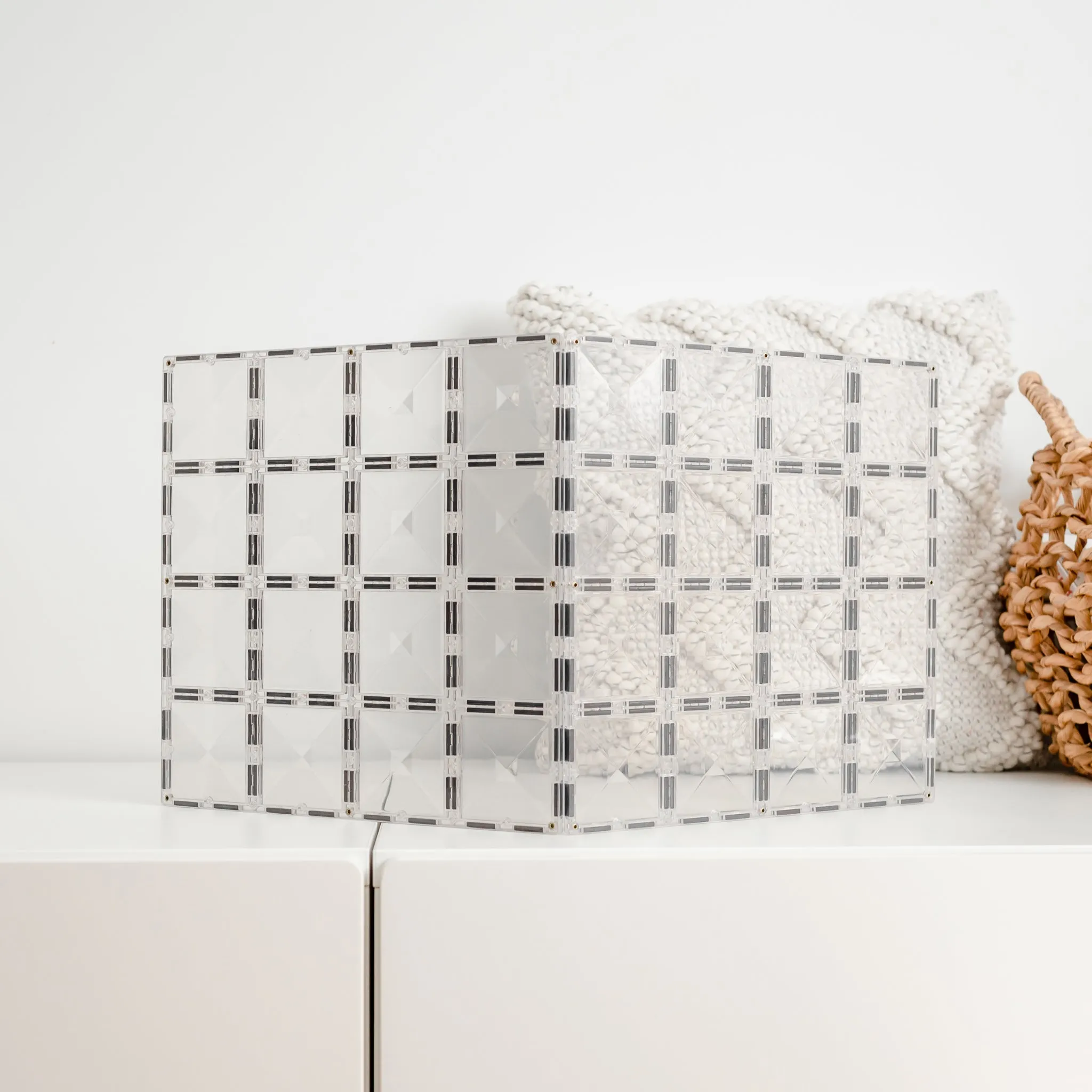 Connetix Tiles - 2 Piece Base Plate Set | Clear