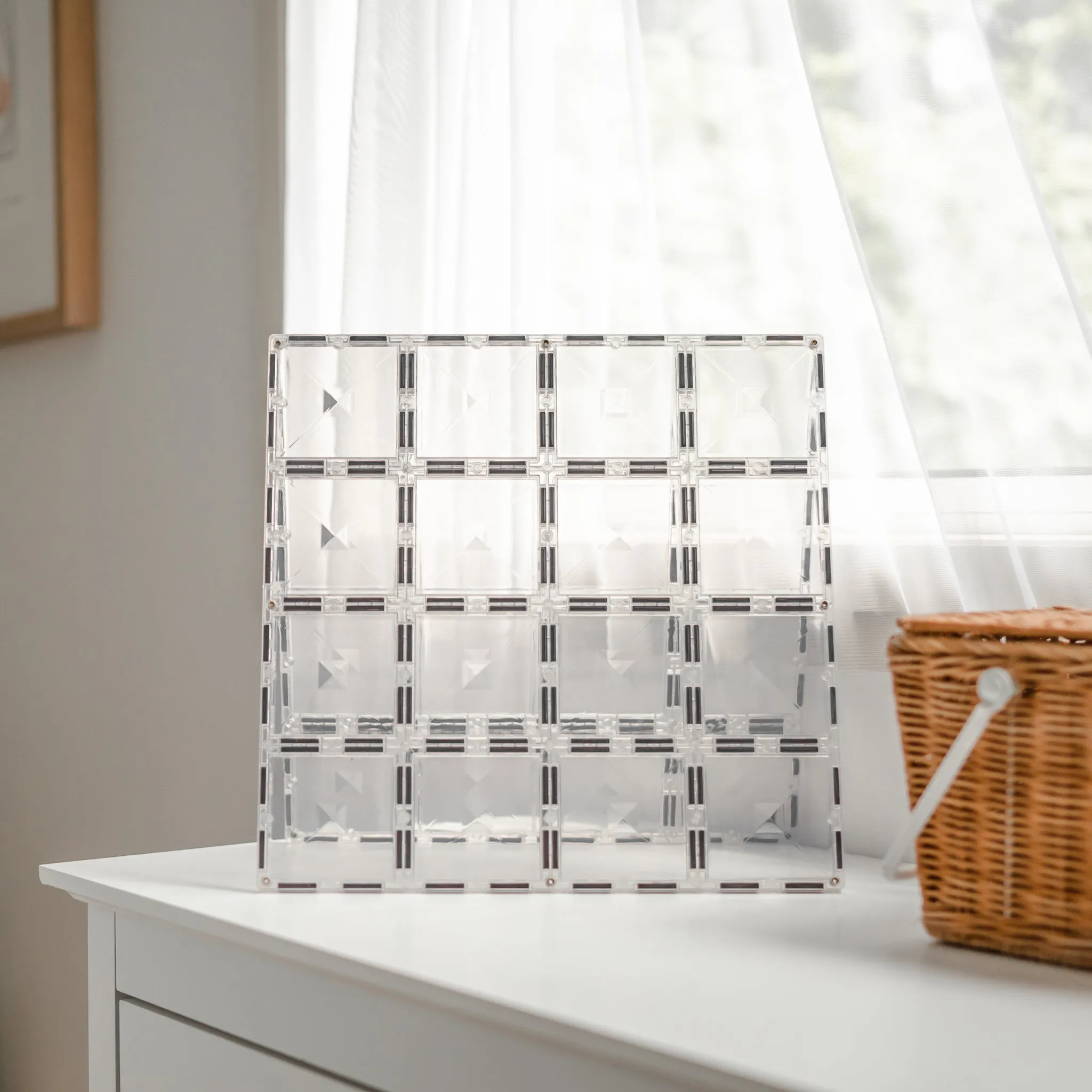Connetix Tiles - 2 Piece Base Plate Set | Clear
