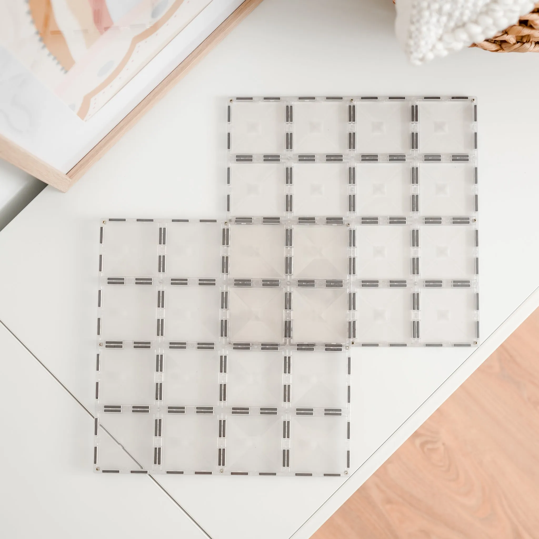 Connetix Tiles - 2 Piece Base Plate Set | Clear