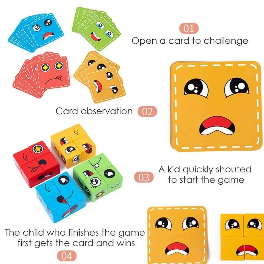 Crazy Puzzle Game For Kids ( 16 Blocks   72 Playing Cards)