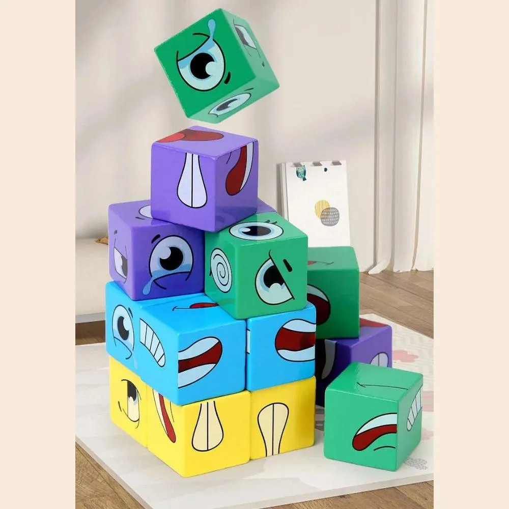 Crazy Puzzle Game For Kids ( 16 Blocks   72 Playing Cards)
