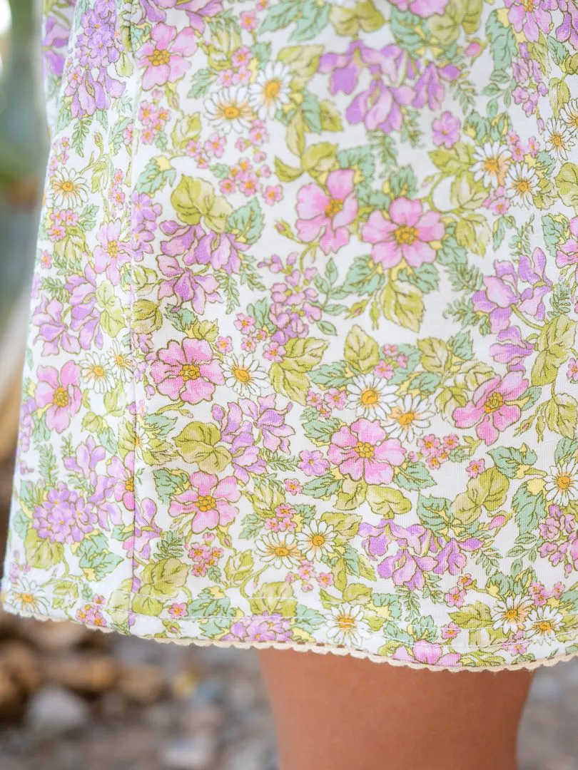 Daisy Knit Flutter Sleeve Dress